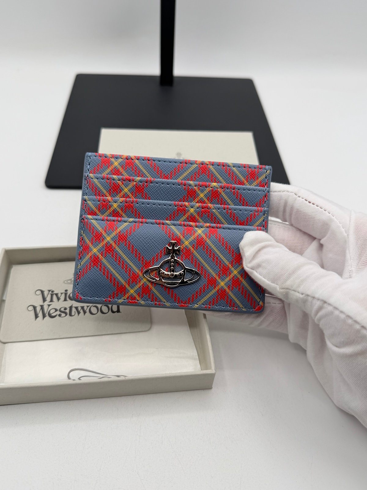 Pre-Owned Vivienne Westwood plaid card holder