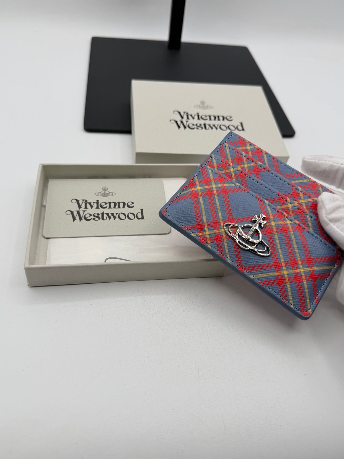 Pre-Owned Vivienne Westwood plaid card holder