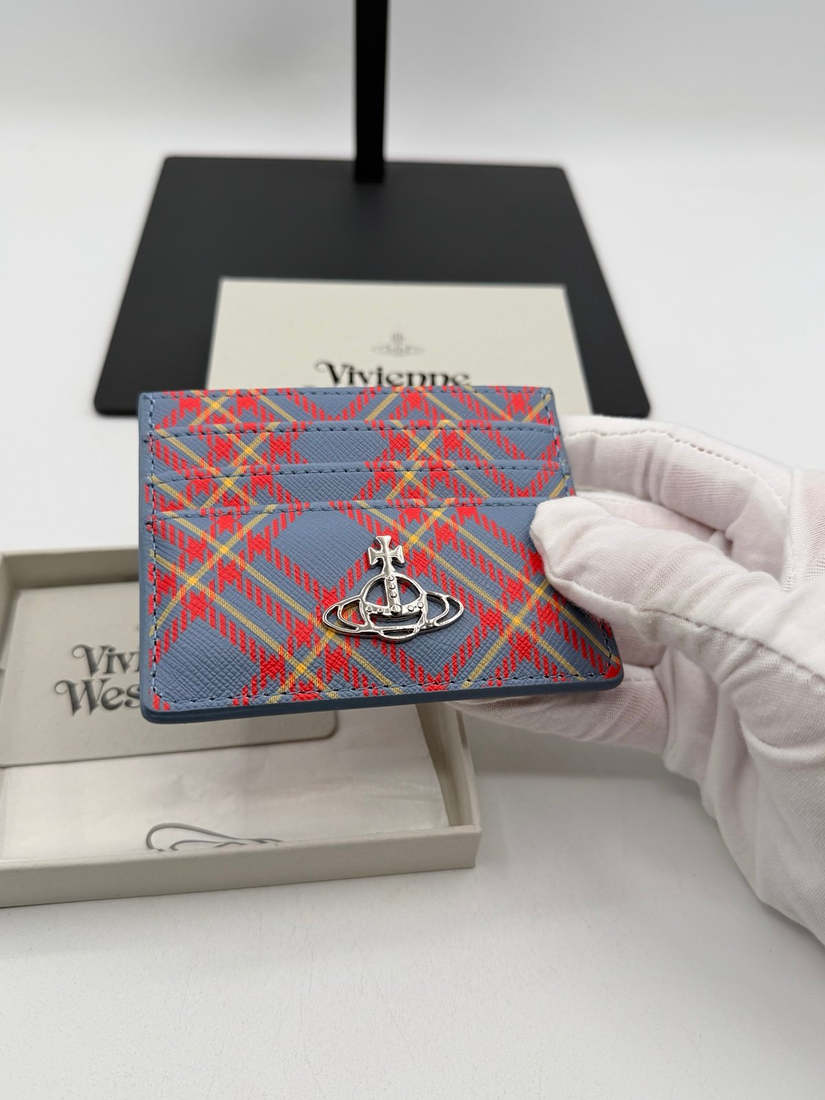 Pre-Owned Vivienne Westwood plaid card holder