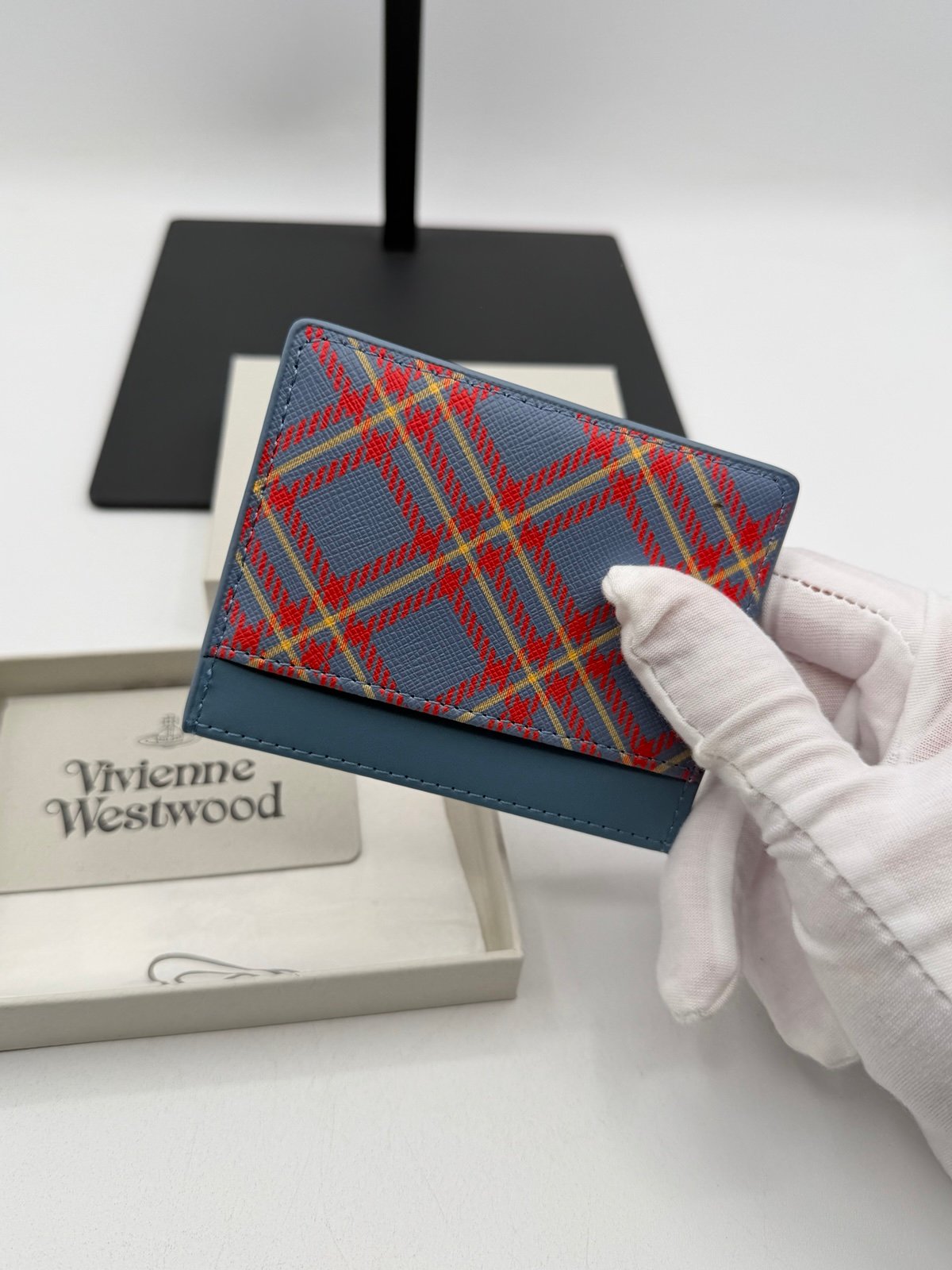 Pre-Owned Vivienne Westwood plaid card holder