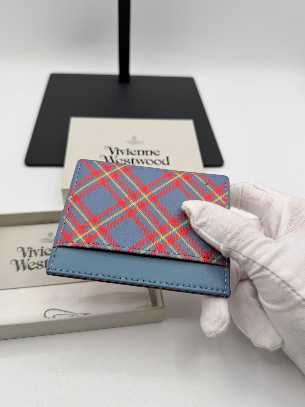 Pre-Owned Vivienne Westwood plaid card holder