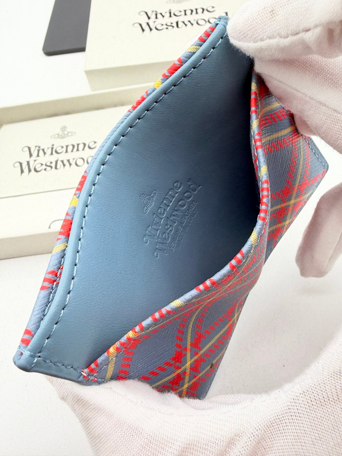 Pre-Owned Vivienne Westwood plaid card holder
