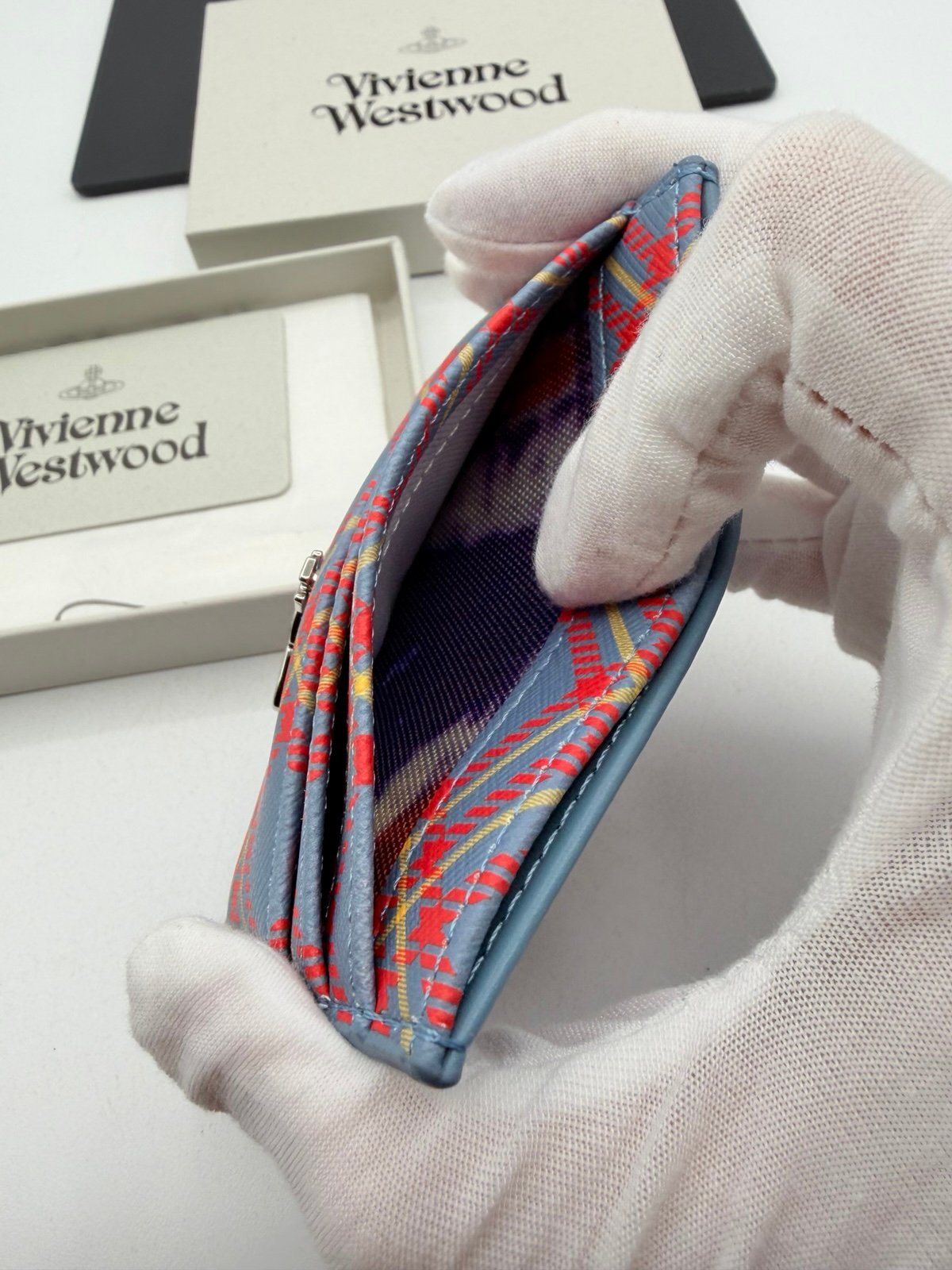 Pre-Owned Vivienne Westwood plaid card holder