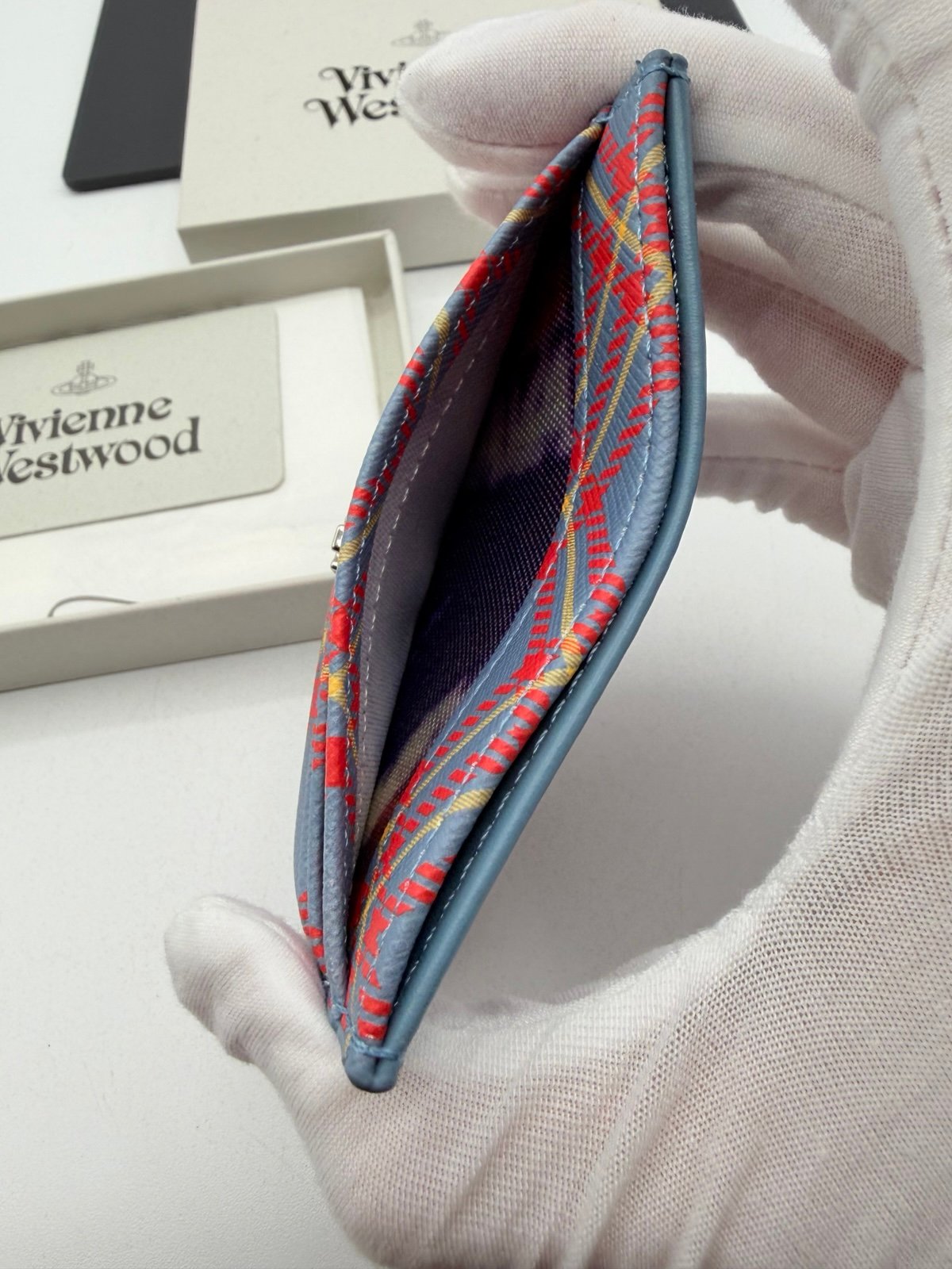 Pre-Owned Vivienne Westwood plaid card holder
