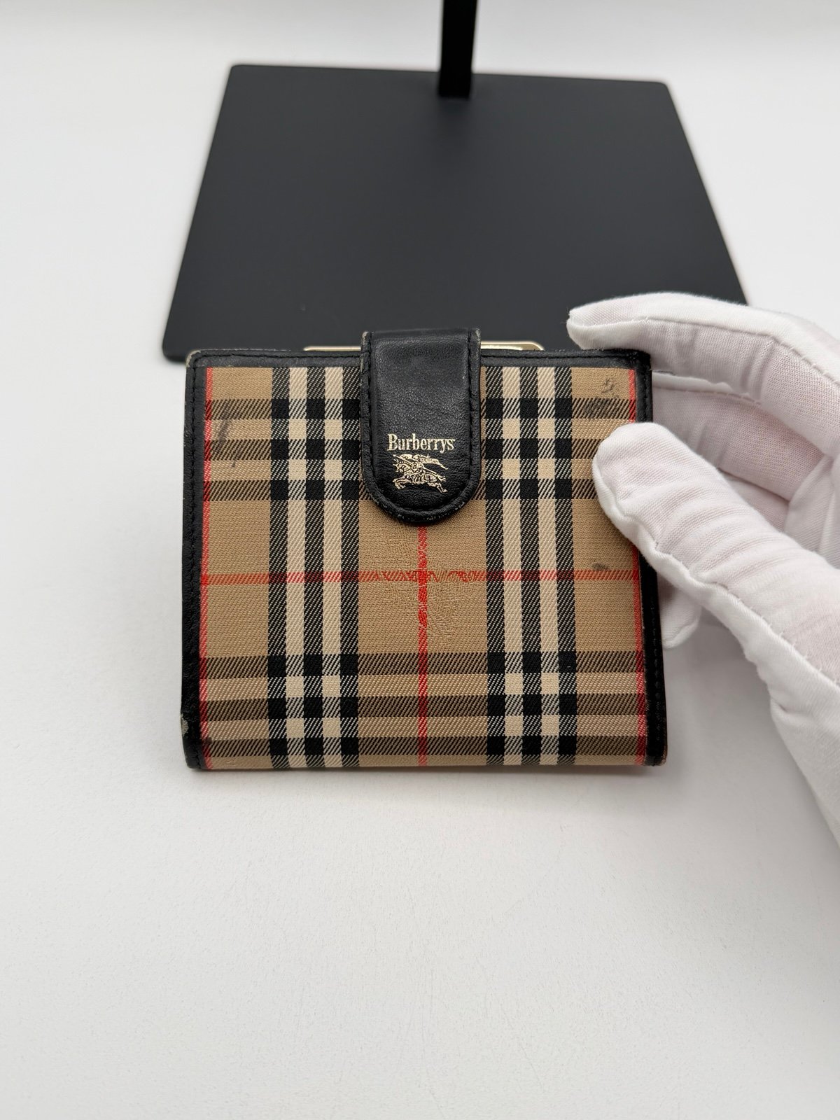 Pre-Owned Burberry Vintage Nova Plaid wallet