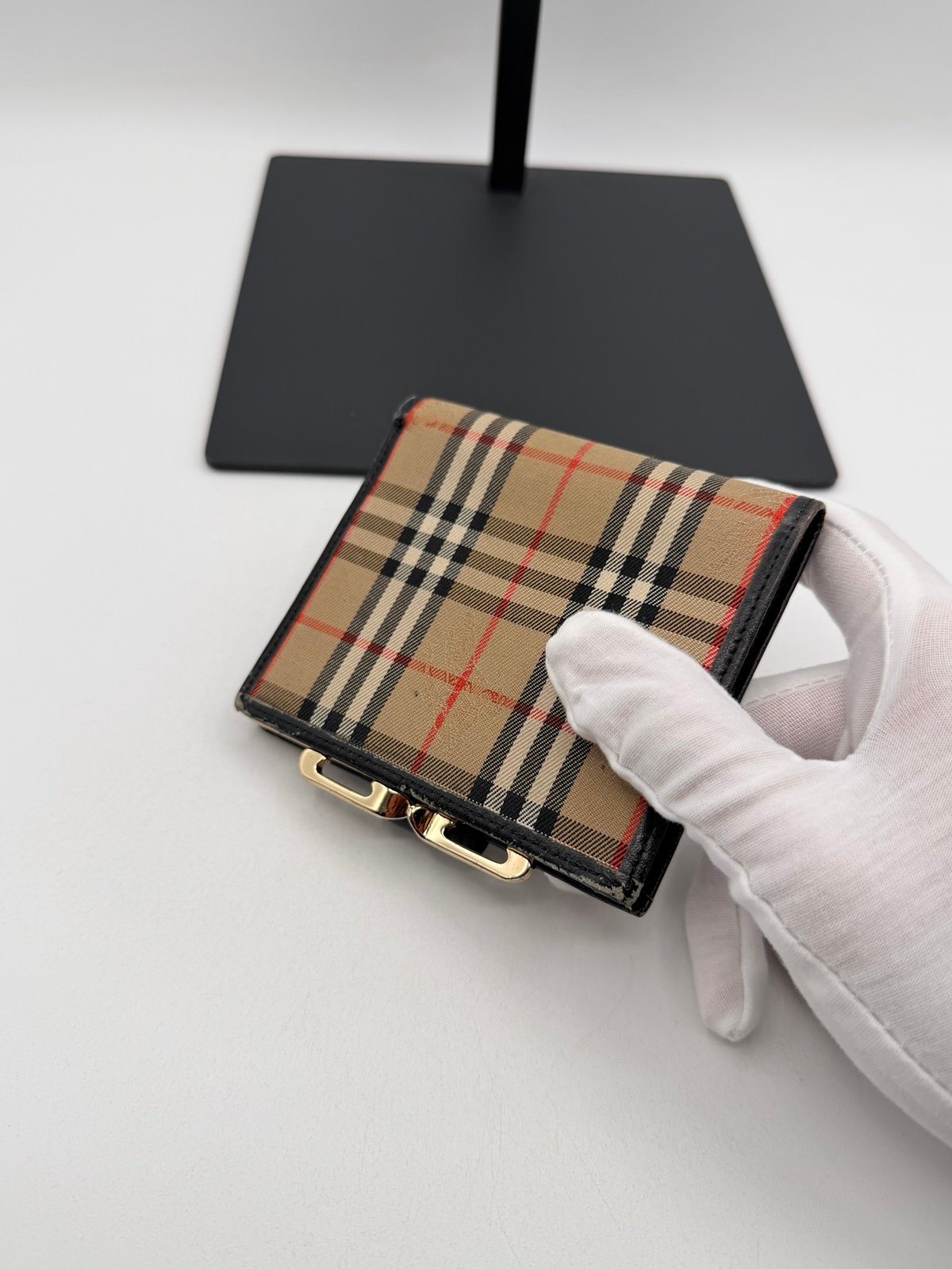 Pre-Owned Burberry Vintage Nova Plaid wallet
