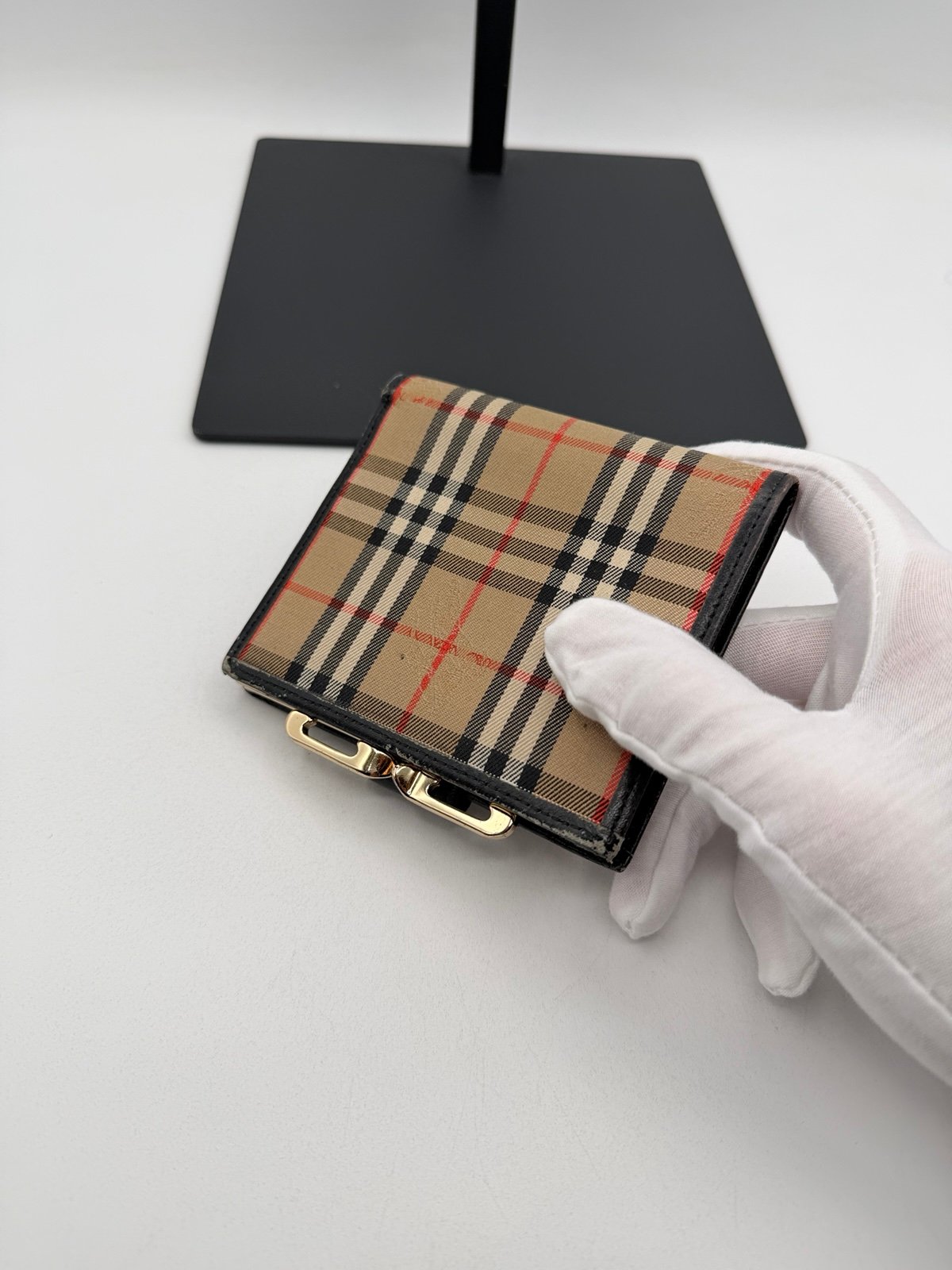 Pre-Owned Burberry Vintage Nova Plaid wallet