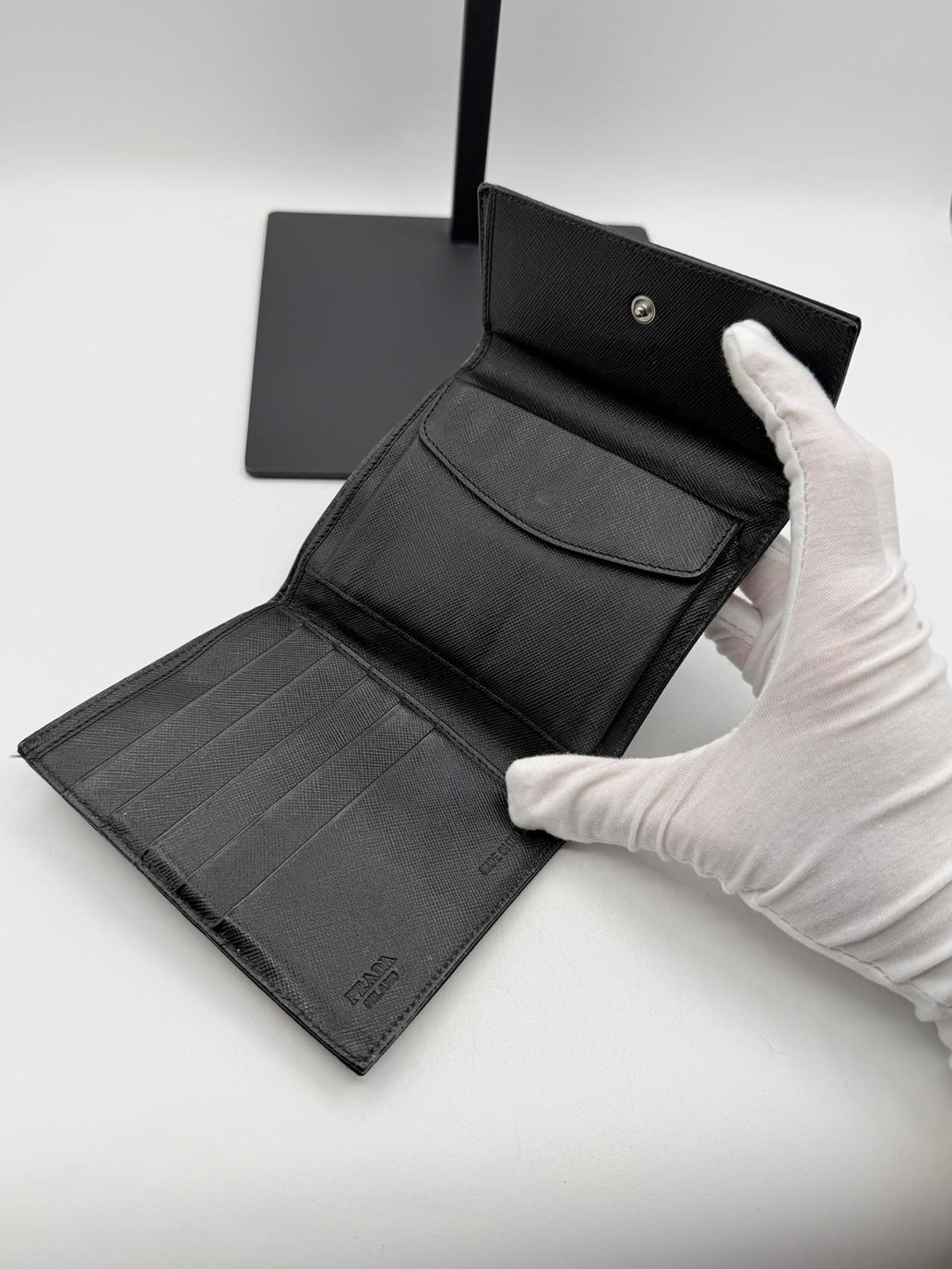 Pre-Owned Prada Nylon Tri fold Wallet