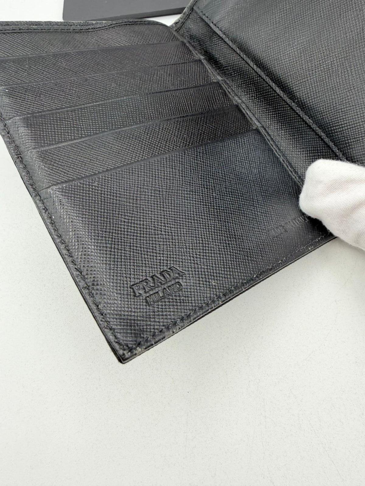 Pre-Owned Prada Nylon Tri fold Wallet