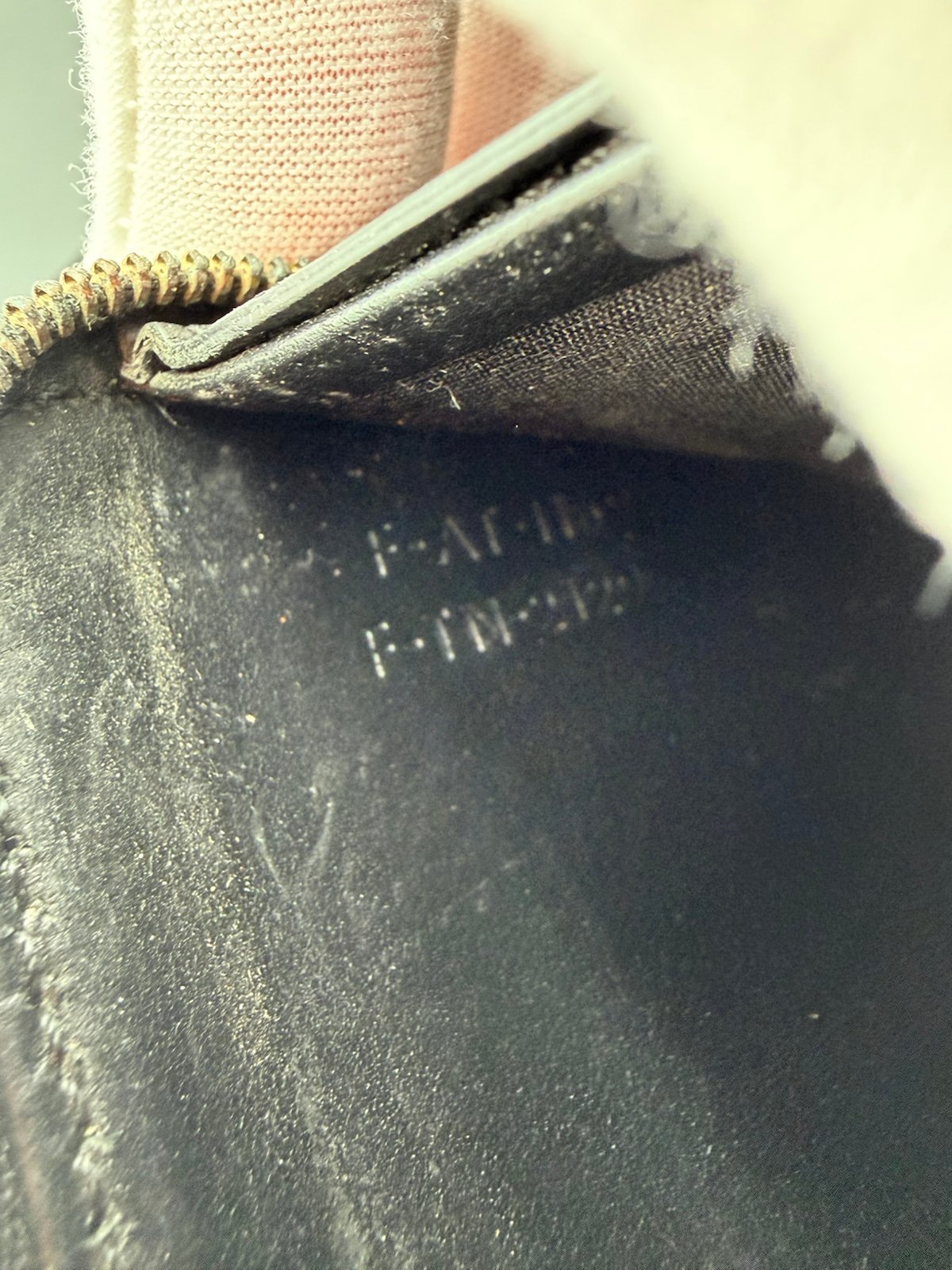 Pre-Owned Celine Monogram Embossed Zip Around Wallet