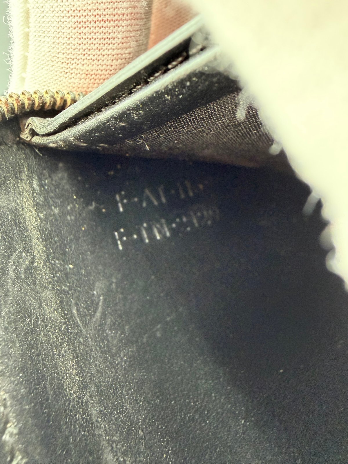 Pre-Owned Celine Monogram Embossed Zip Around Wallet
