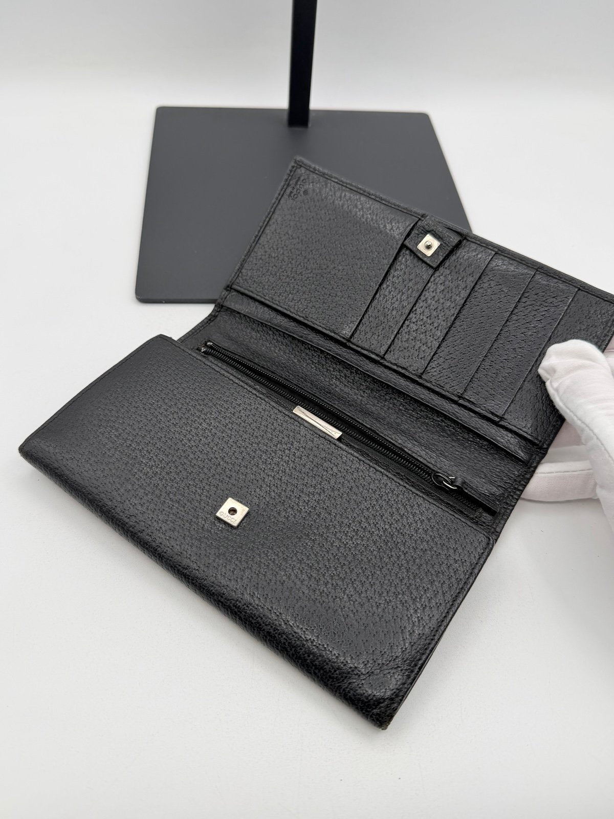 Pre-Owned Gucci Multi Pocket Folding Wallet