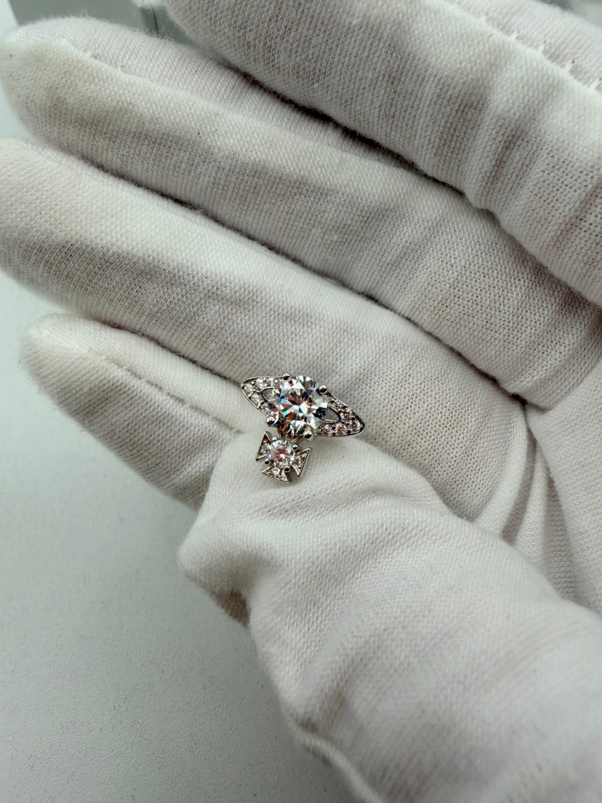Pre-Owned Vivienne Westwood Orb Stud Earrings Silver