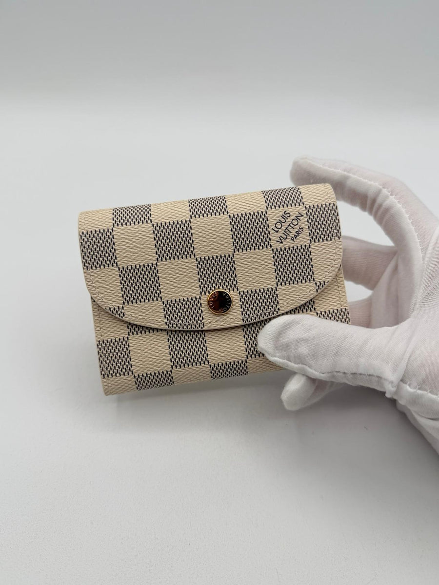 Pre-Owned Louis Vuitton Damier Azur Card Holder