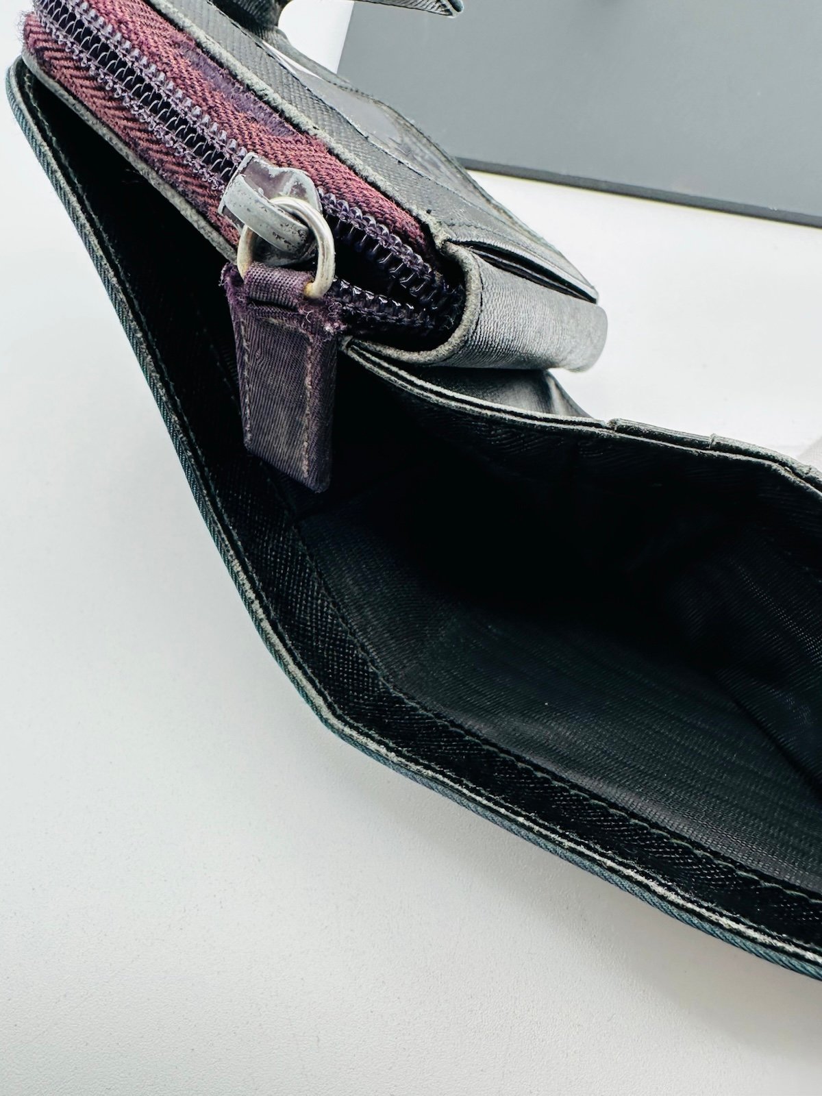 Pre-Owned Prada Nylon Zip Around Wallet