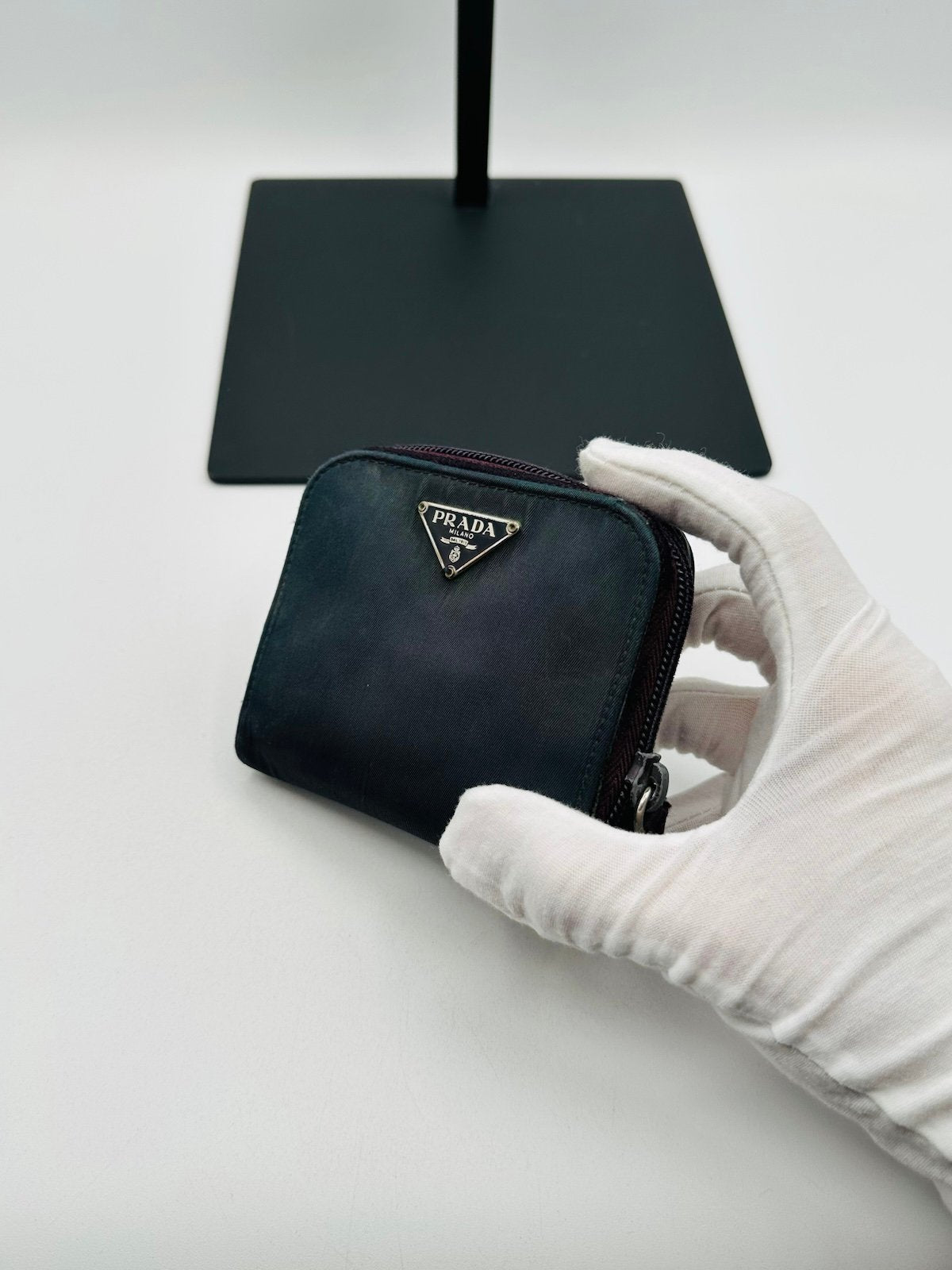 Pre-Owned Prada Nylon Zip Around Wallet