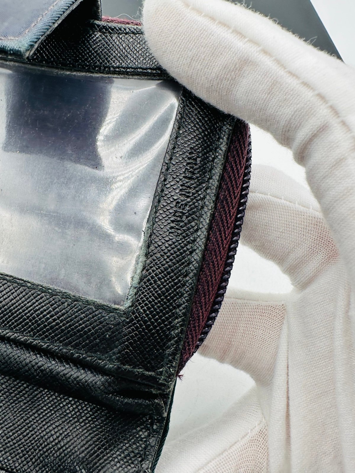 Pre-Owned Prada Nylon Zip Around Wallet