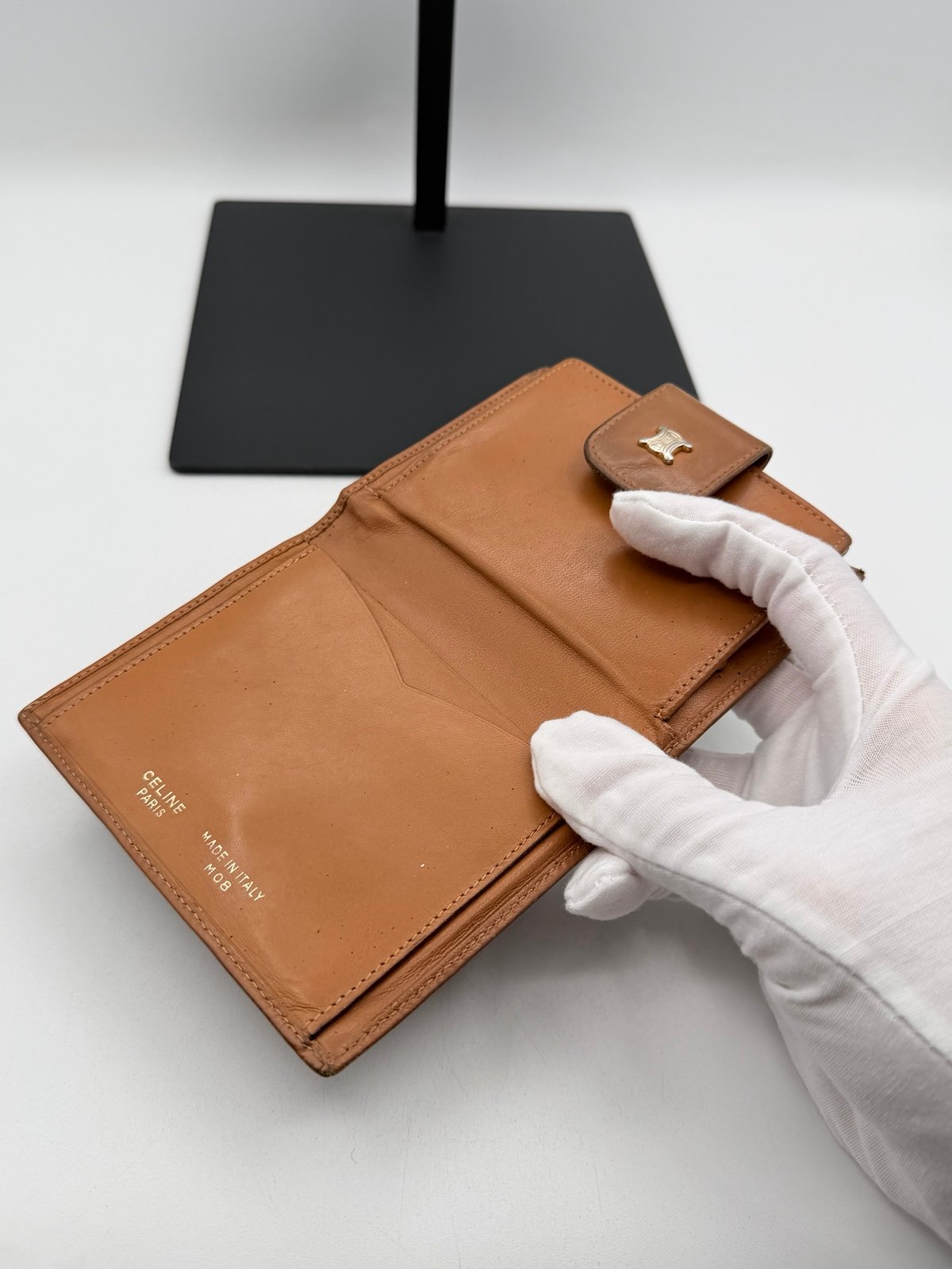 Pre-Owned Celine Triomphe Canvas Bi-Fold Wallet Brown