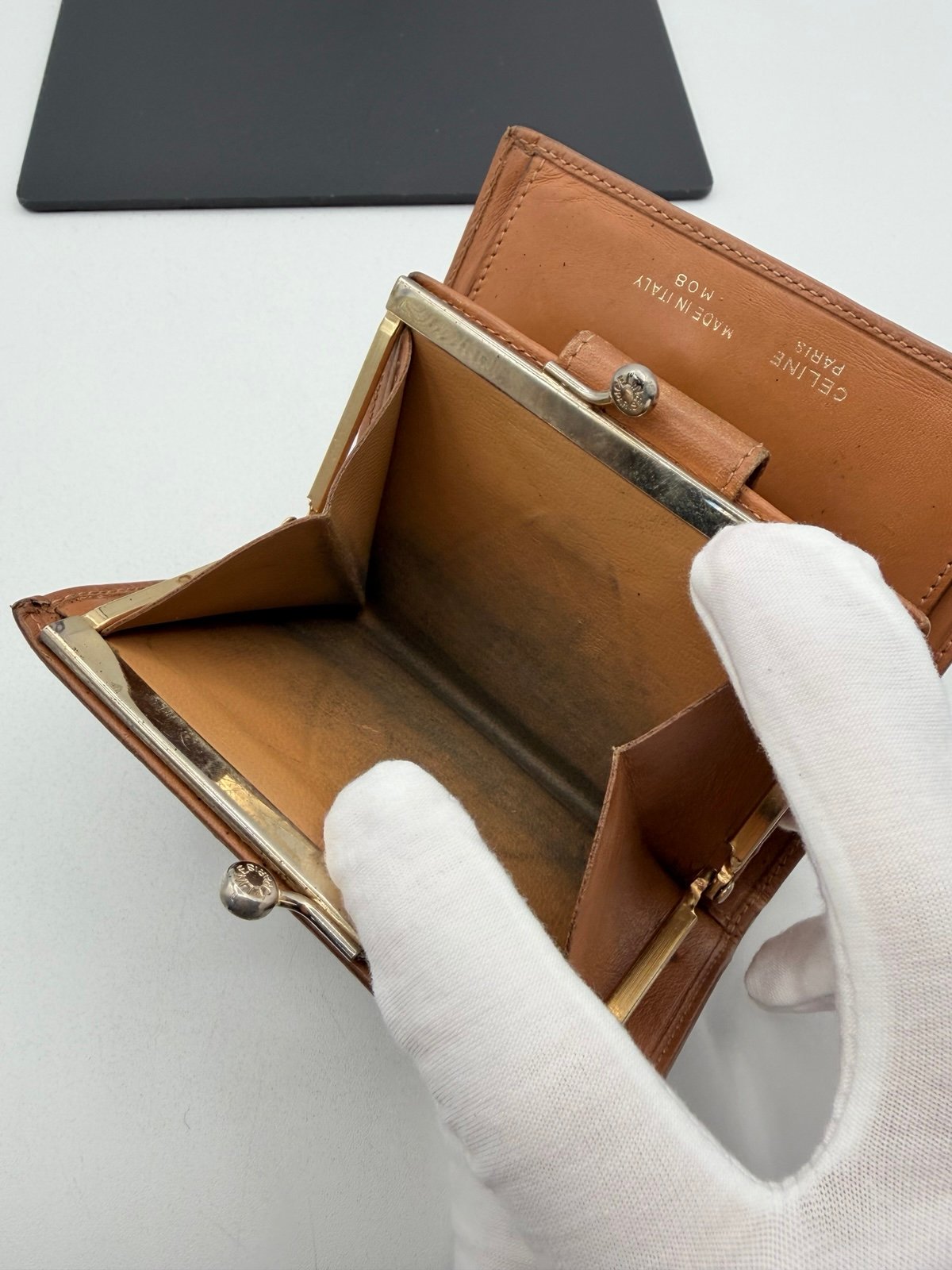 Pre-Owned Celine Triomphe Canvas Bi-Fold Wallet Brown