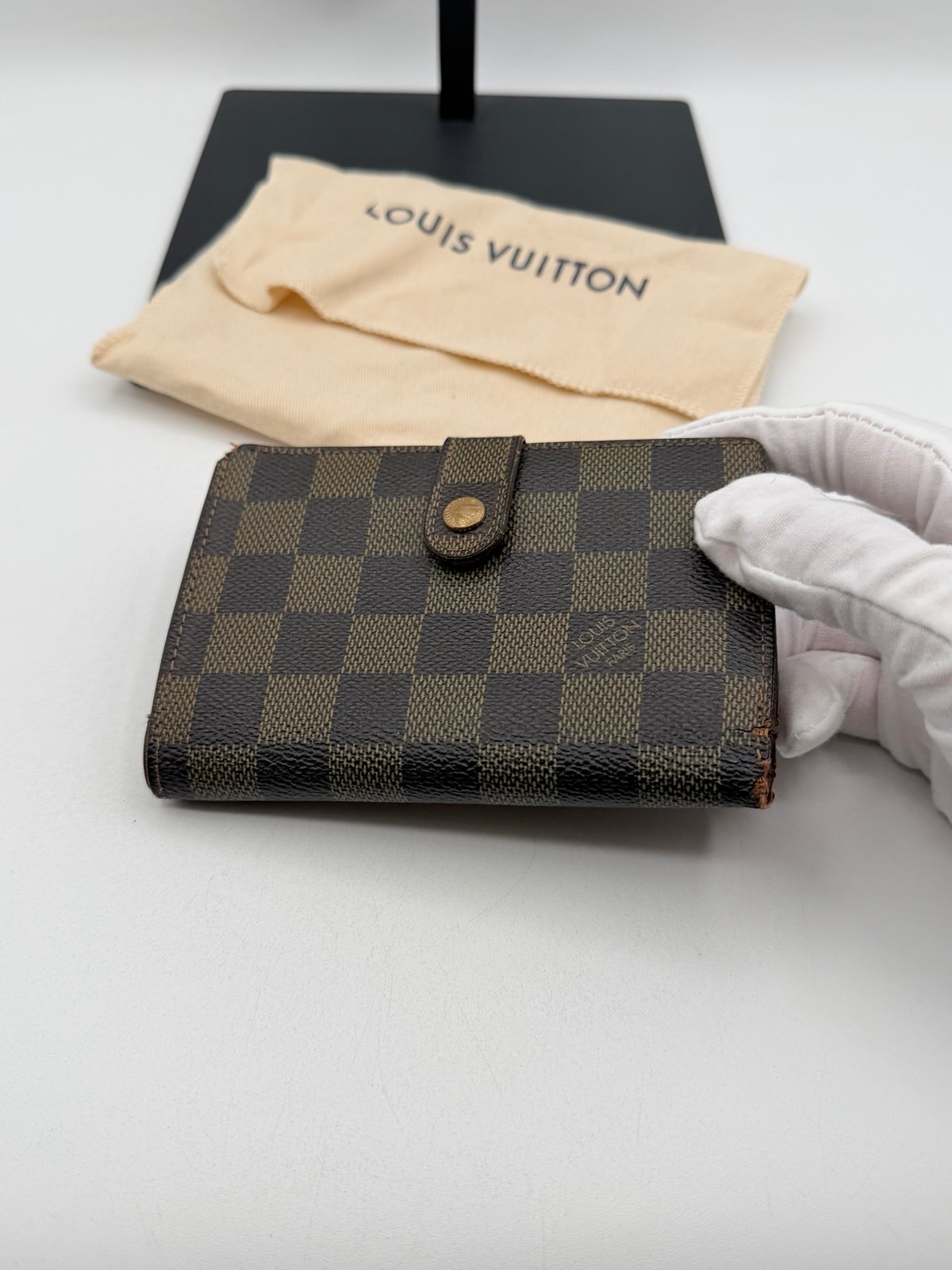Pre-Owned Louis Vuitton Damier Kisslock Wallet