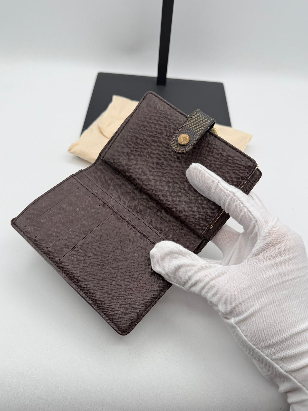 Pre-Owned Louis Vuitton Damier Kisslock Wallet