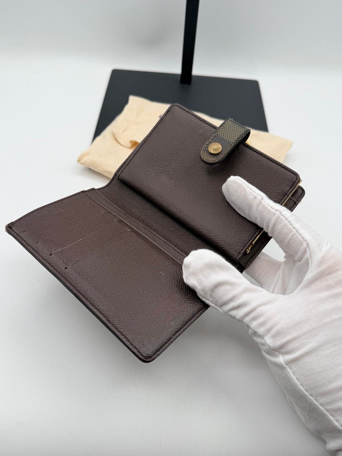Pre-Owned Louis Vuitton Damier Kisslock Wallet