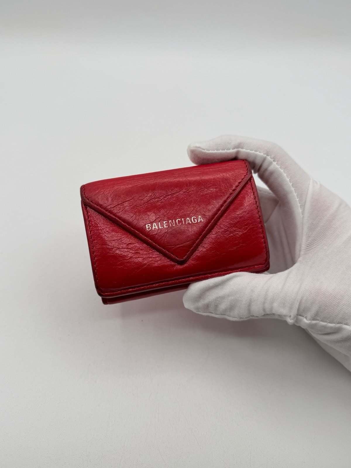 Pre-Owned Balenciaga Compact Tri fold Wallet