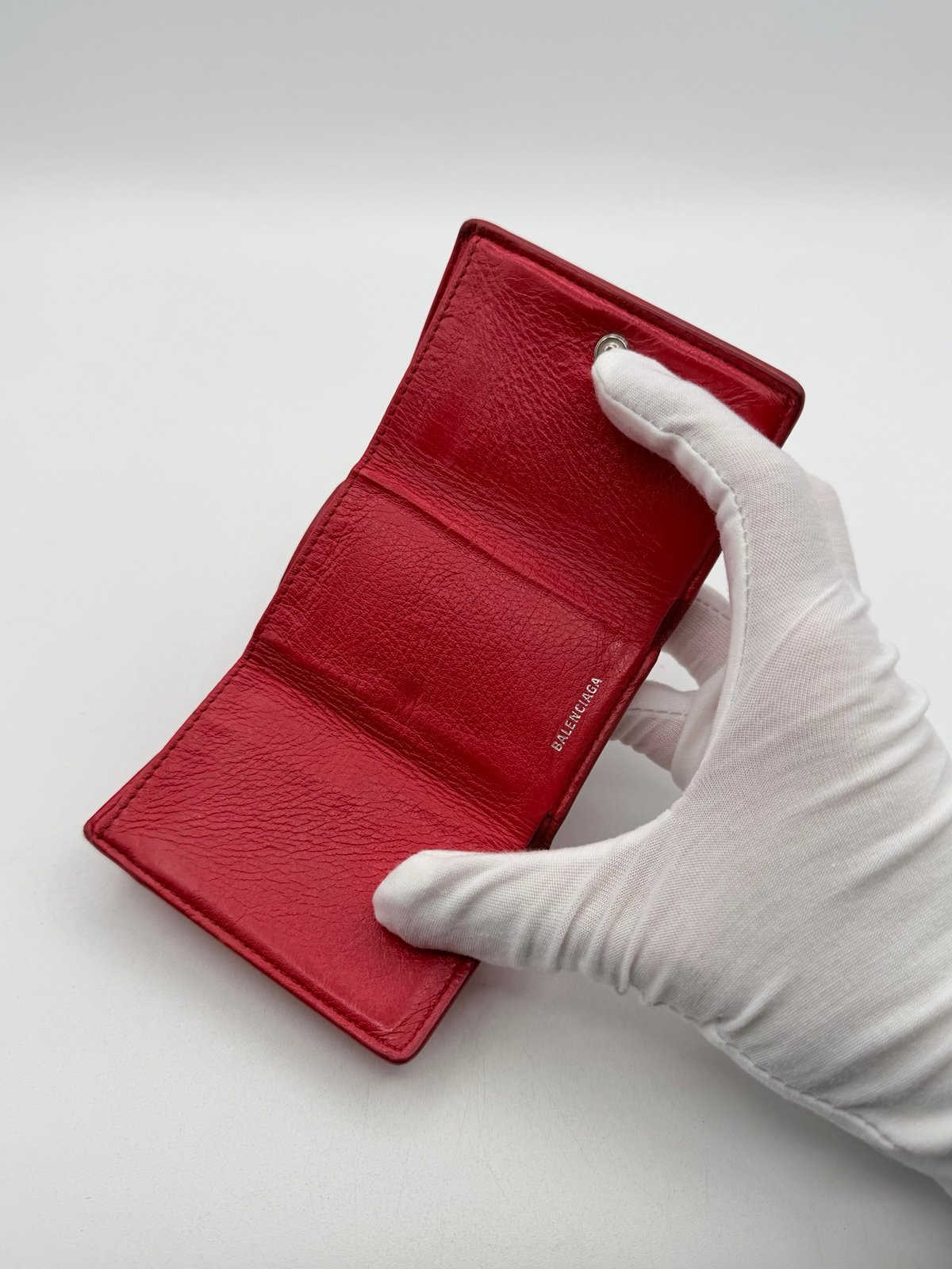 Pre-Owned Balenciaga Compact Tri fold Wallet