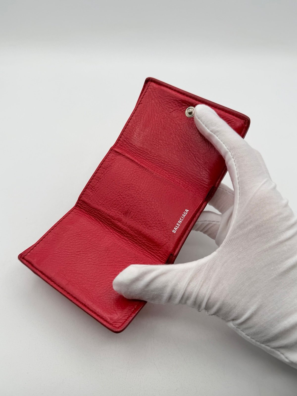 Pre-Owned Balenciaga Compact Tri fold Wallet