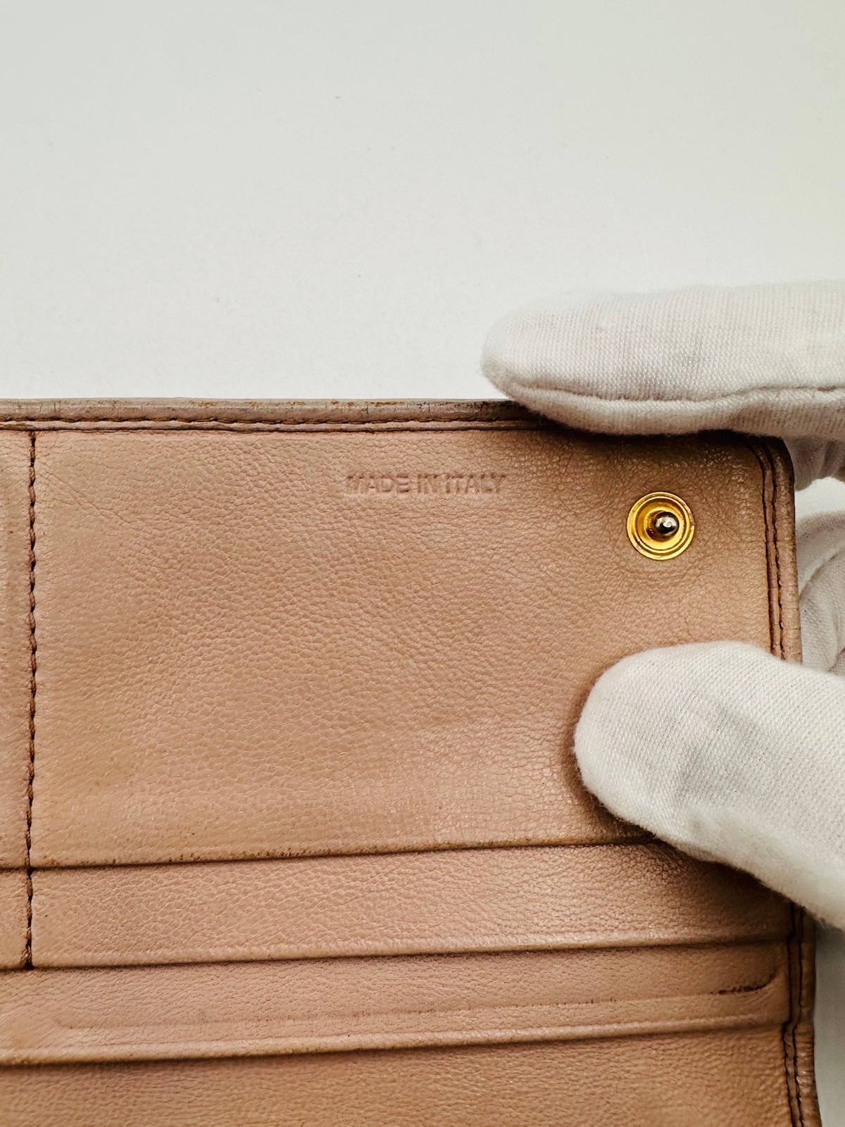 Pre-Owned Prada Long Crease Logo Wallet