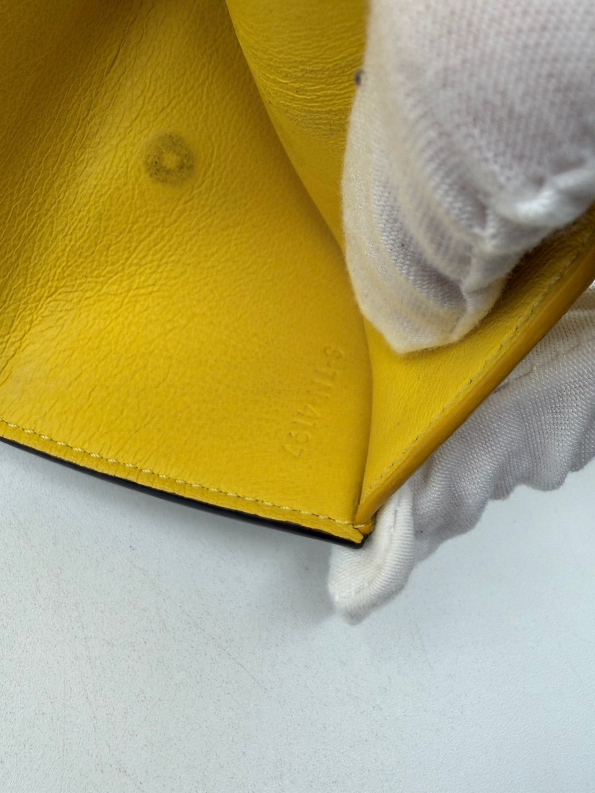 Pre-Owned Celine Pebbled Leather Wallet
