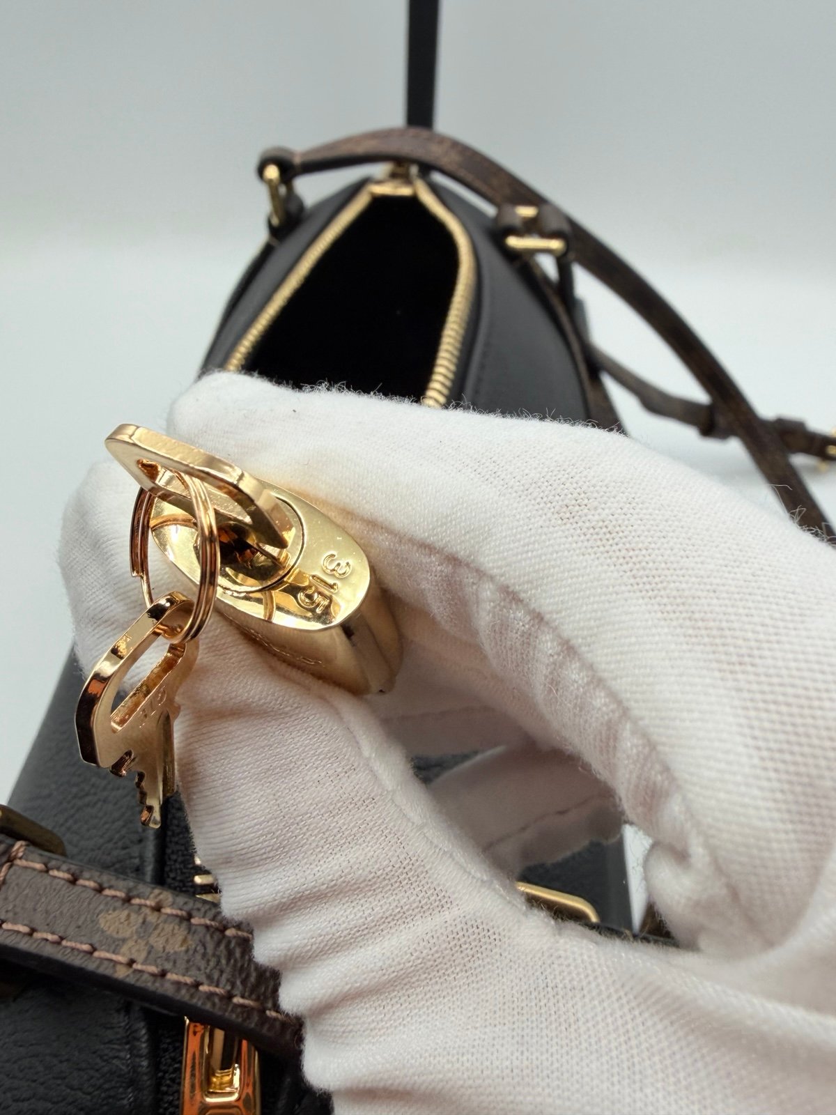 Pre-Owned Louis Vuitton Leather Calfskin Monogram Express PM