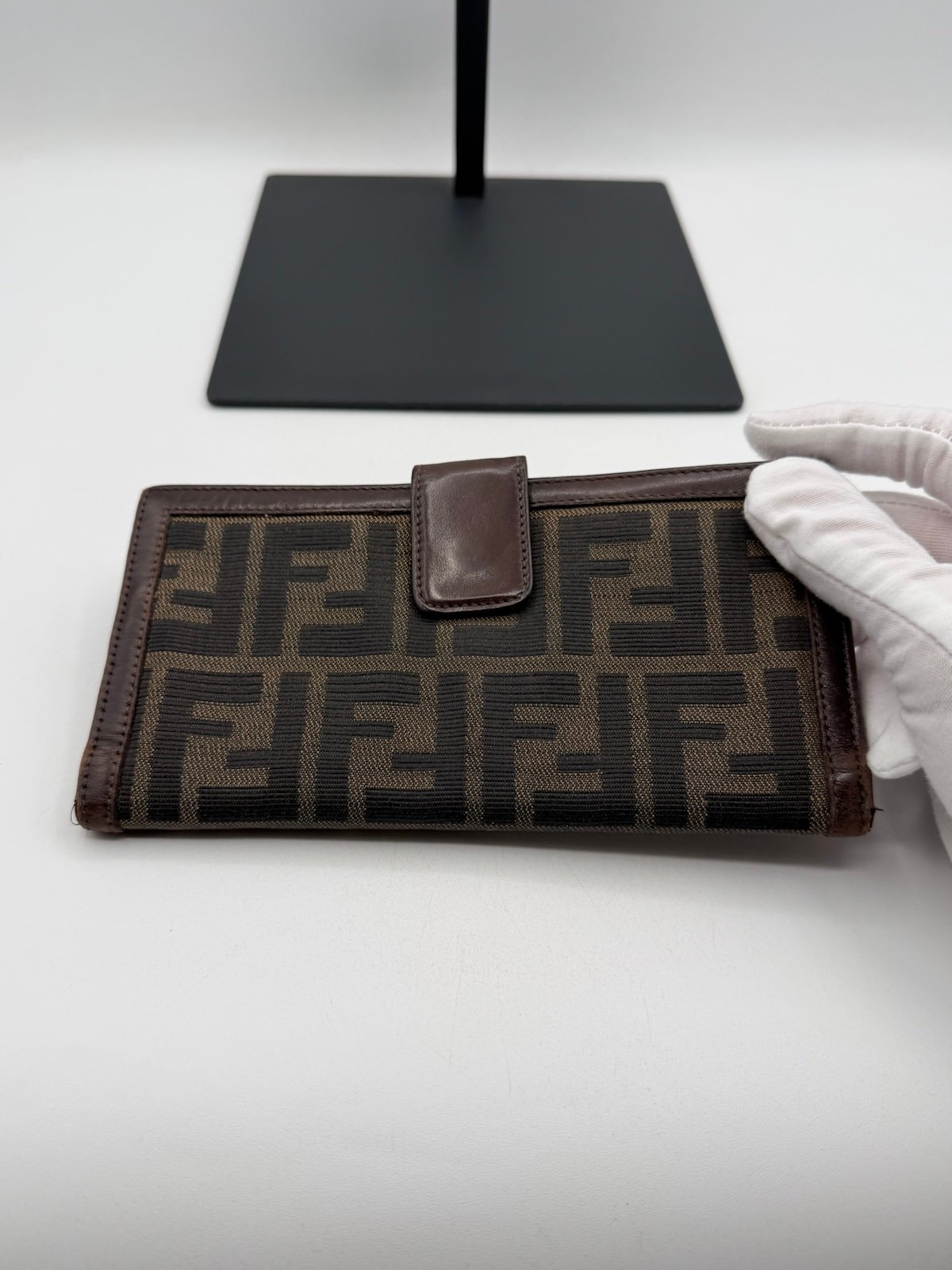 Pre-Owned Fendi Long Zucca Wallet