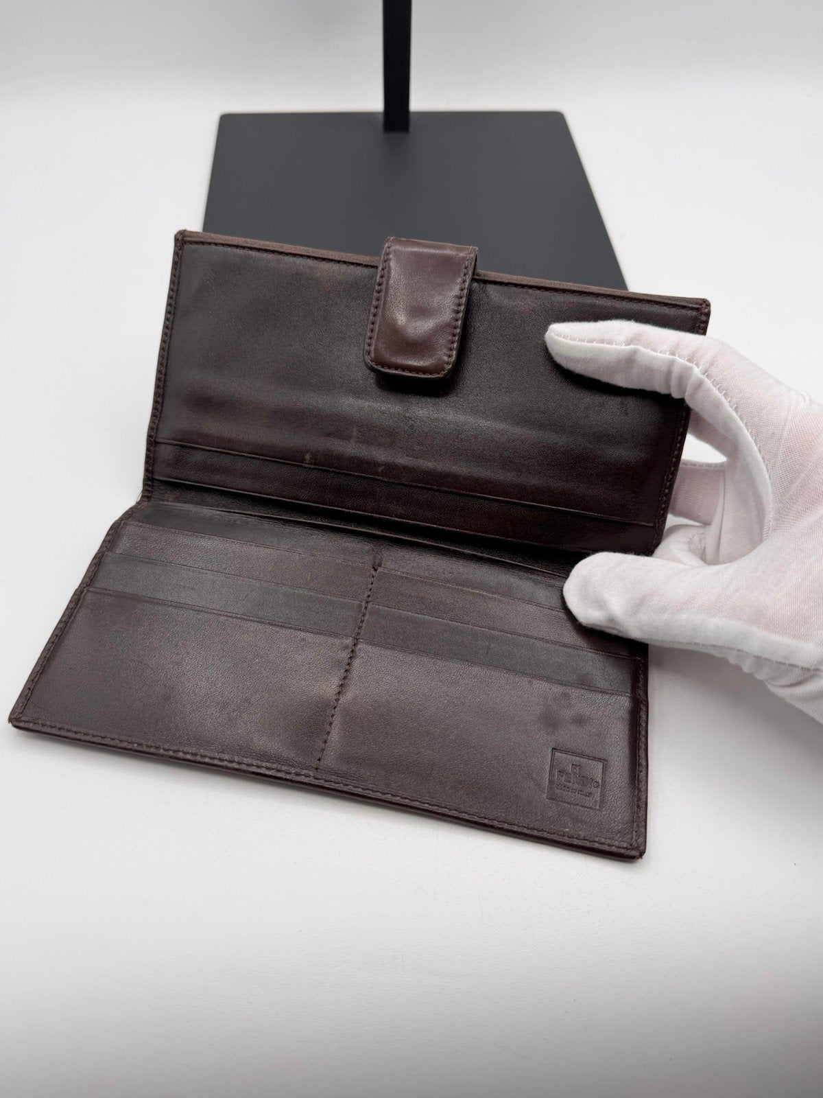 Pre-Owned Fendi Long Zucca Wallet