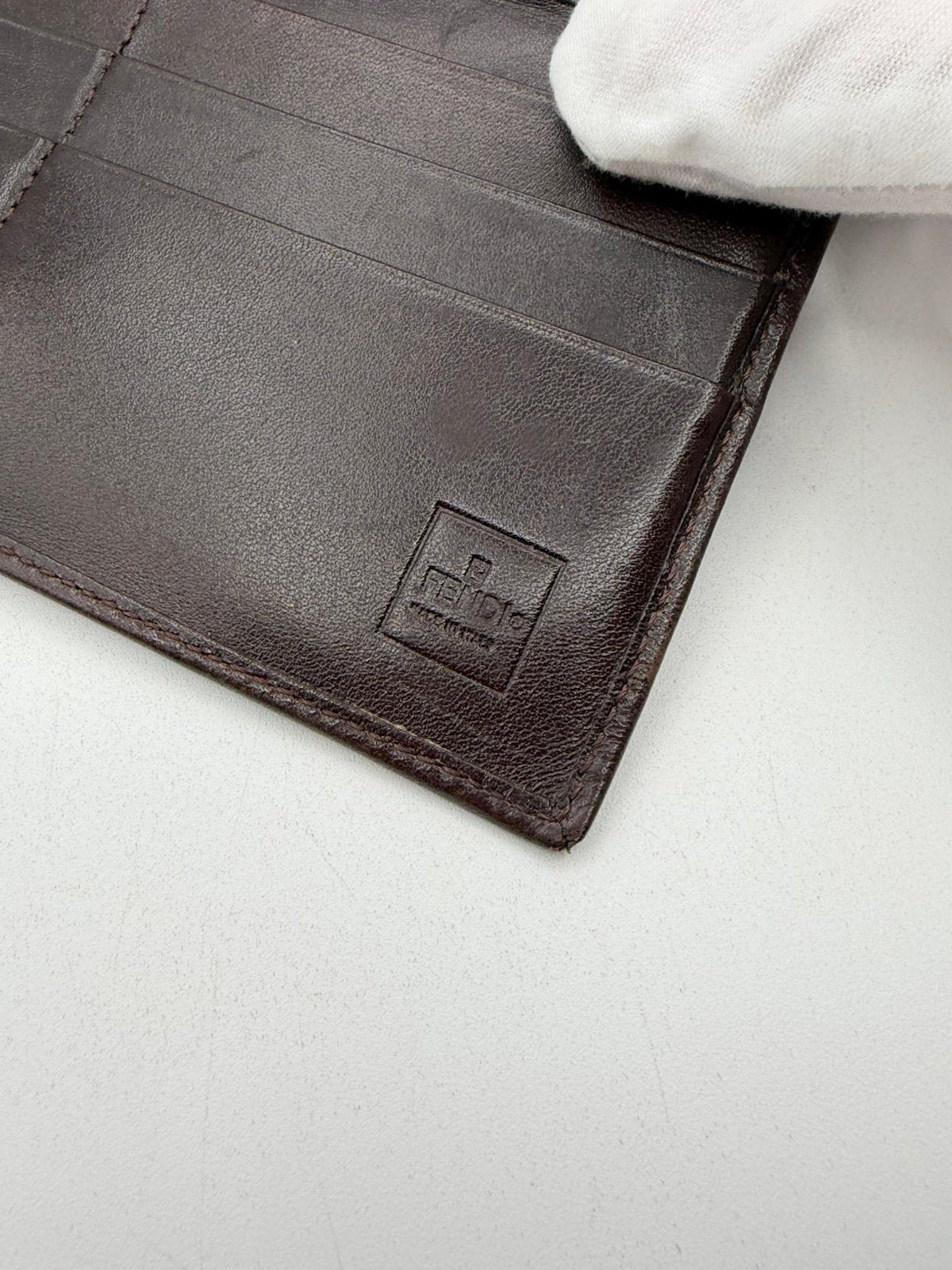 Pre-Owned Fendi Long Zucca Wallet