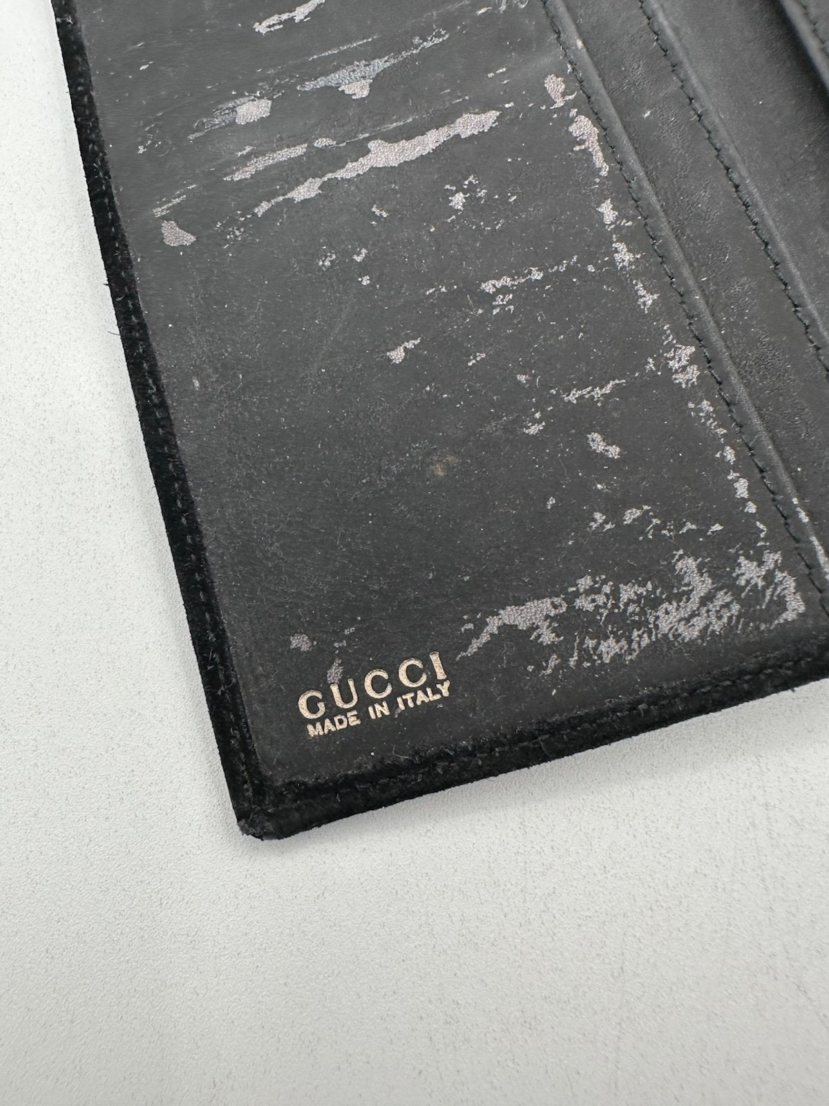 Pre-Owned Gucci Gold Horsebit Flap Wallet