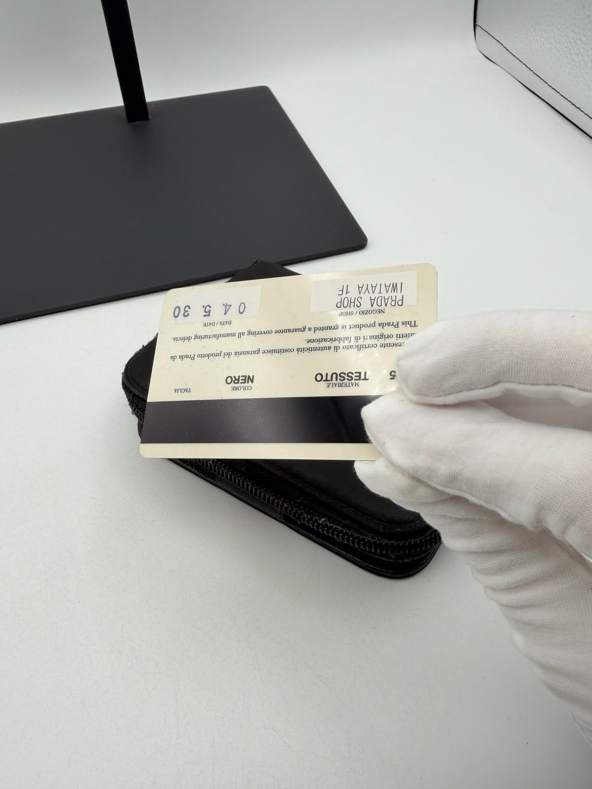 Pre-Owned Prada Nylon Zip Around Wallet Authentic