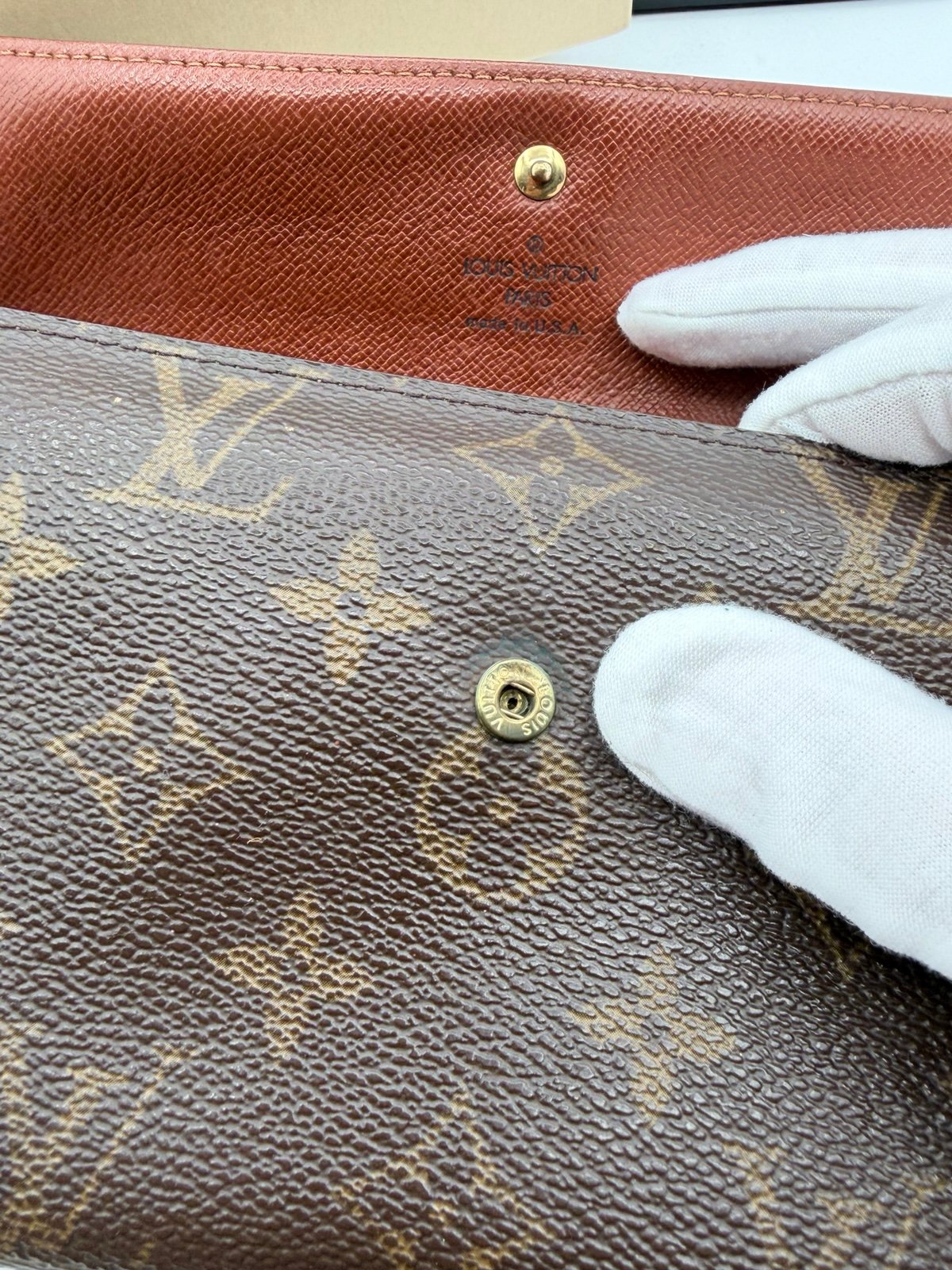 Pre-Owned Louis Vuitton Long Tri Fold Monogram Wallet