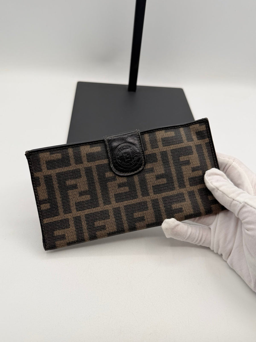 Pre-Owned Fendi Zucca Print Long Wallet