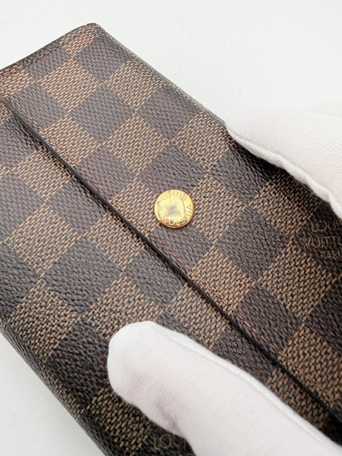 Pre-Owned Louis Vuitton Damier Tri fold Wallet