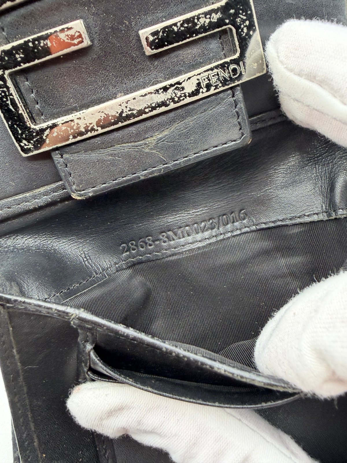 Pre-Owned Fendi Tri Fold Monogram Wallet