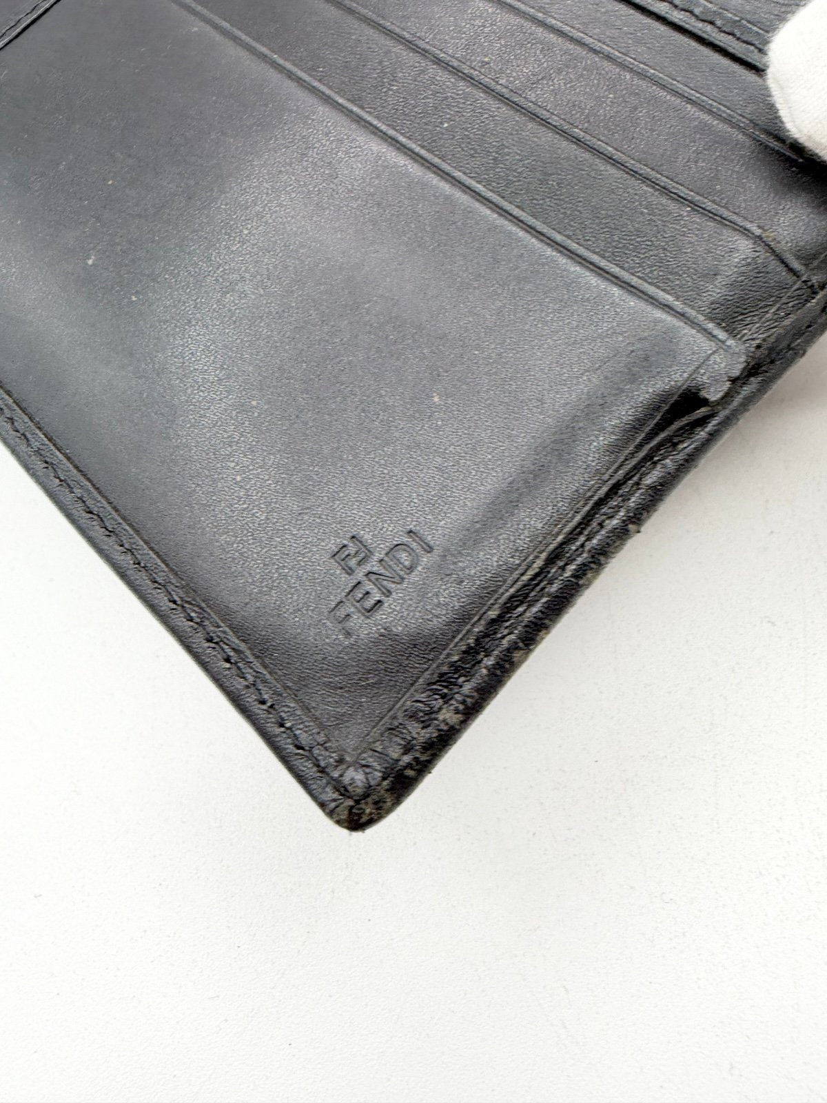 Pre-Owned Fendi Tri Fold Monogram Wallet
