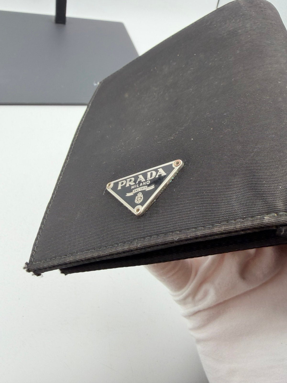 Pre-Owned Prada Nylon Bi Fold Wallet