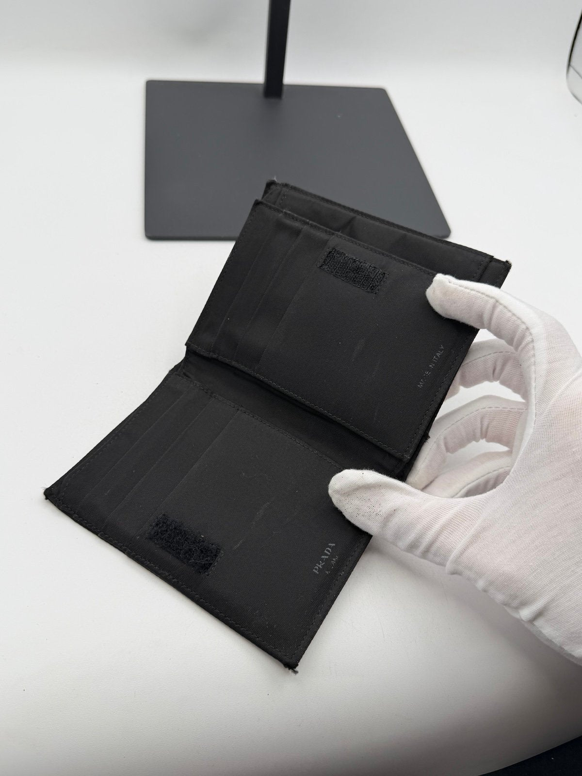 Pre-Owned Prada Nylon Bi Fold Wallet