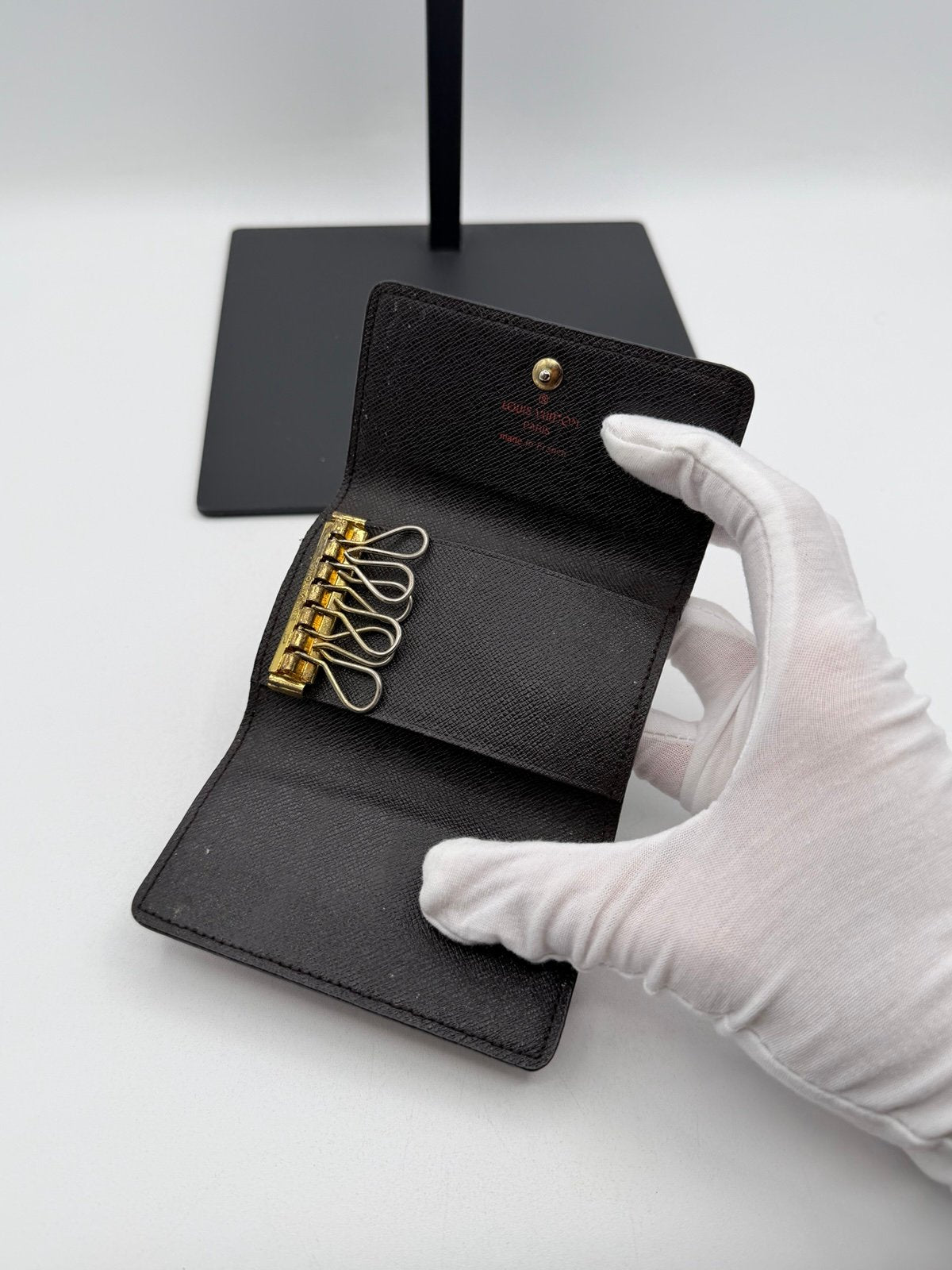 Pre-Owned Louis Vuitton Compact Damier Key And Card Holder